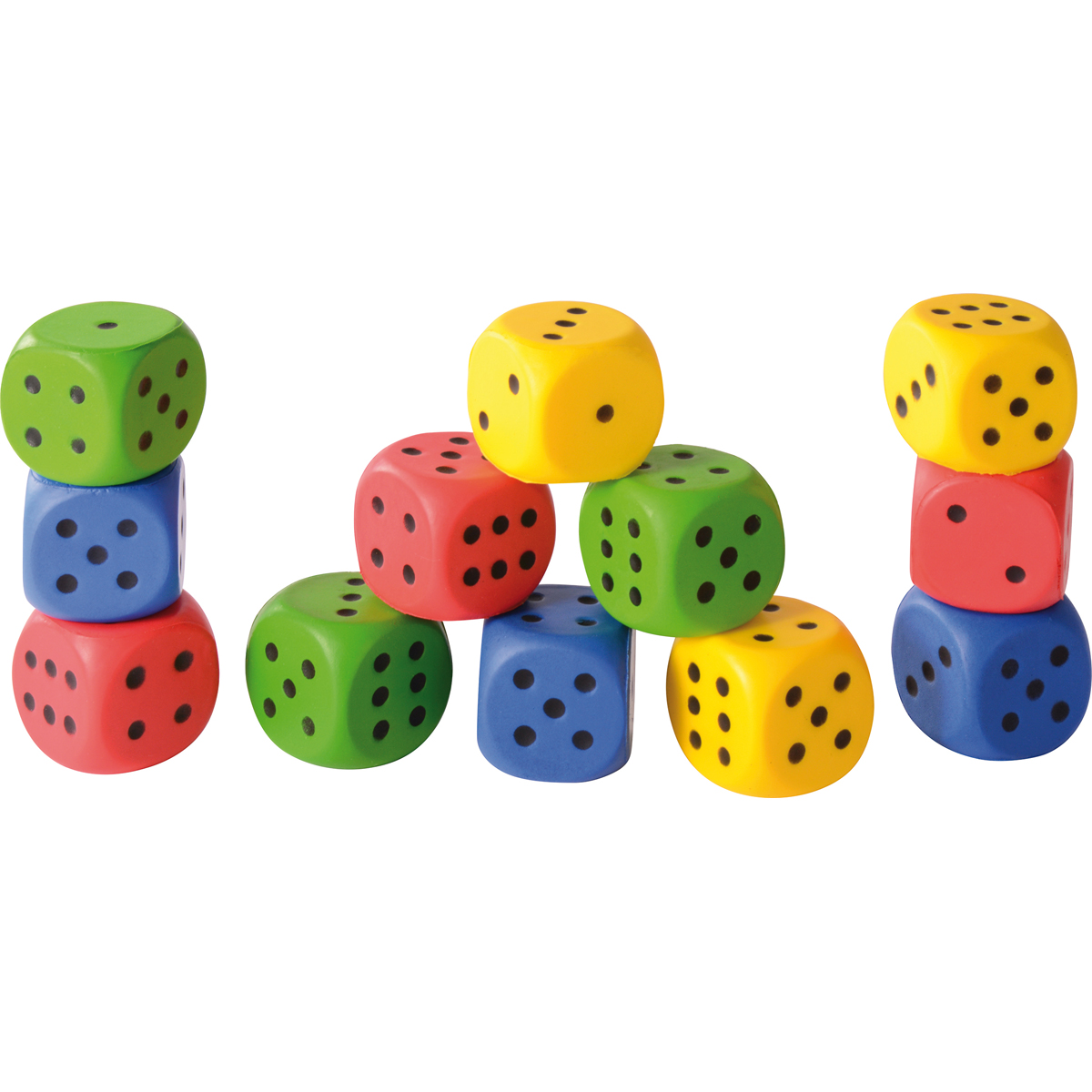 Würfel, Spielwürfel, Bunte Würfel, Kaschierwürfel, Holzwürfel