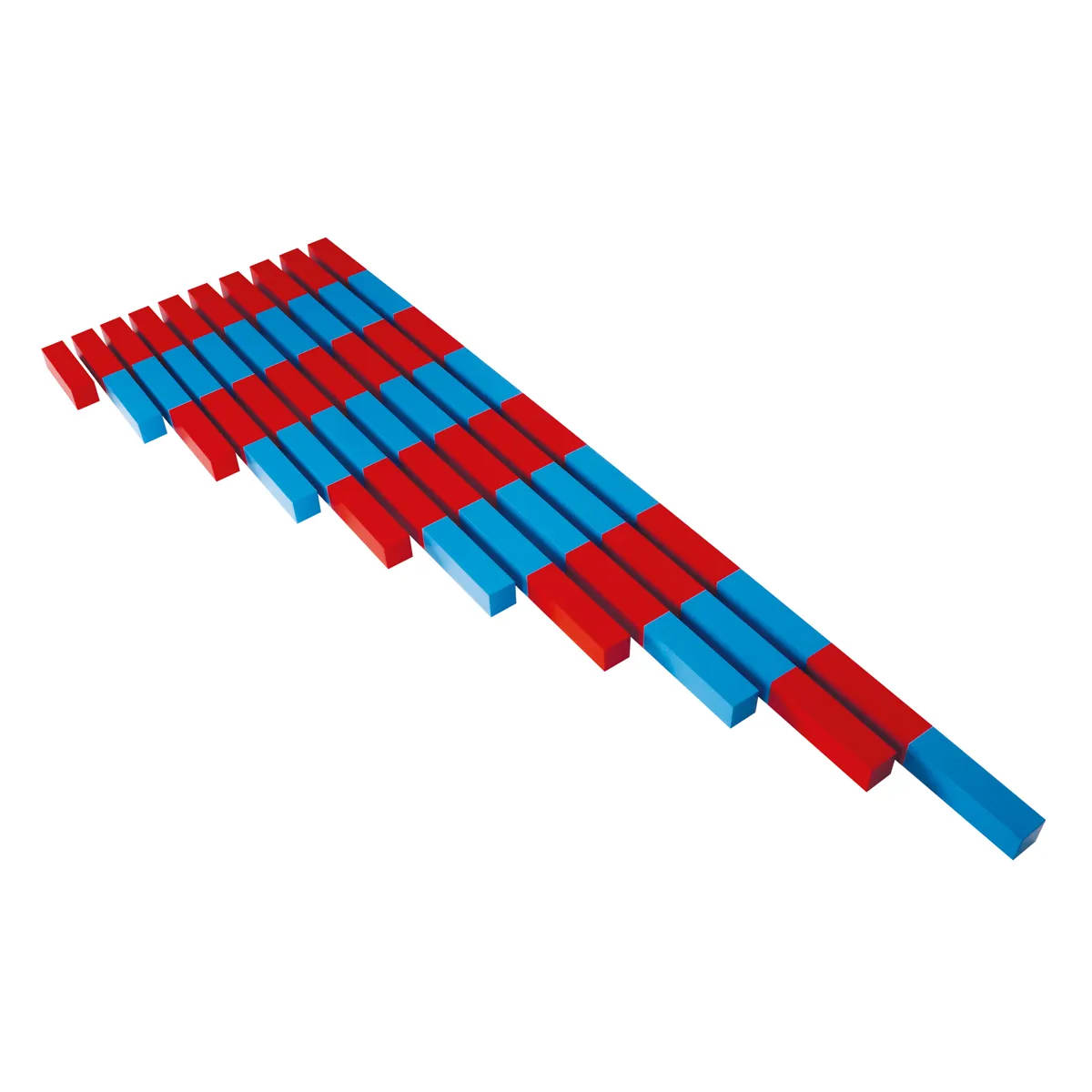 Blocks, rote Blöcke, blaue Blöcke, lineares Muster, 3D Blöcke, Konstruktion, Blöcke, Rot, Blau, Reihe