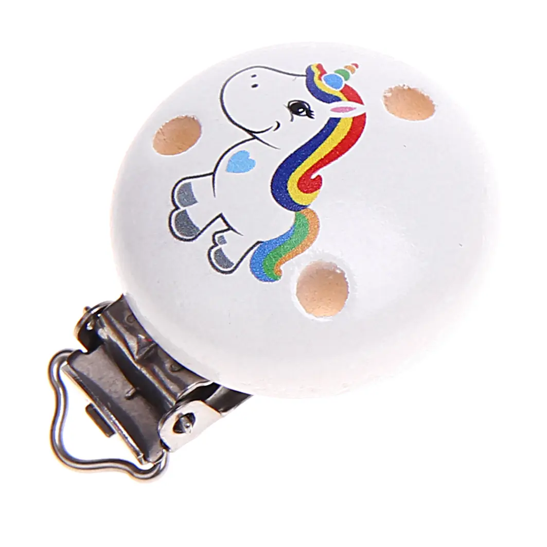 Pacifier clip unicorn colorful 92 in stock 