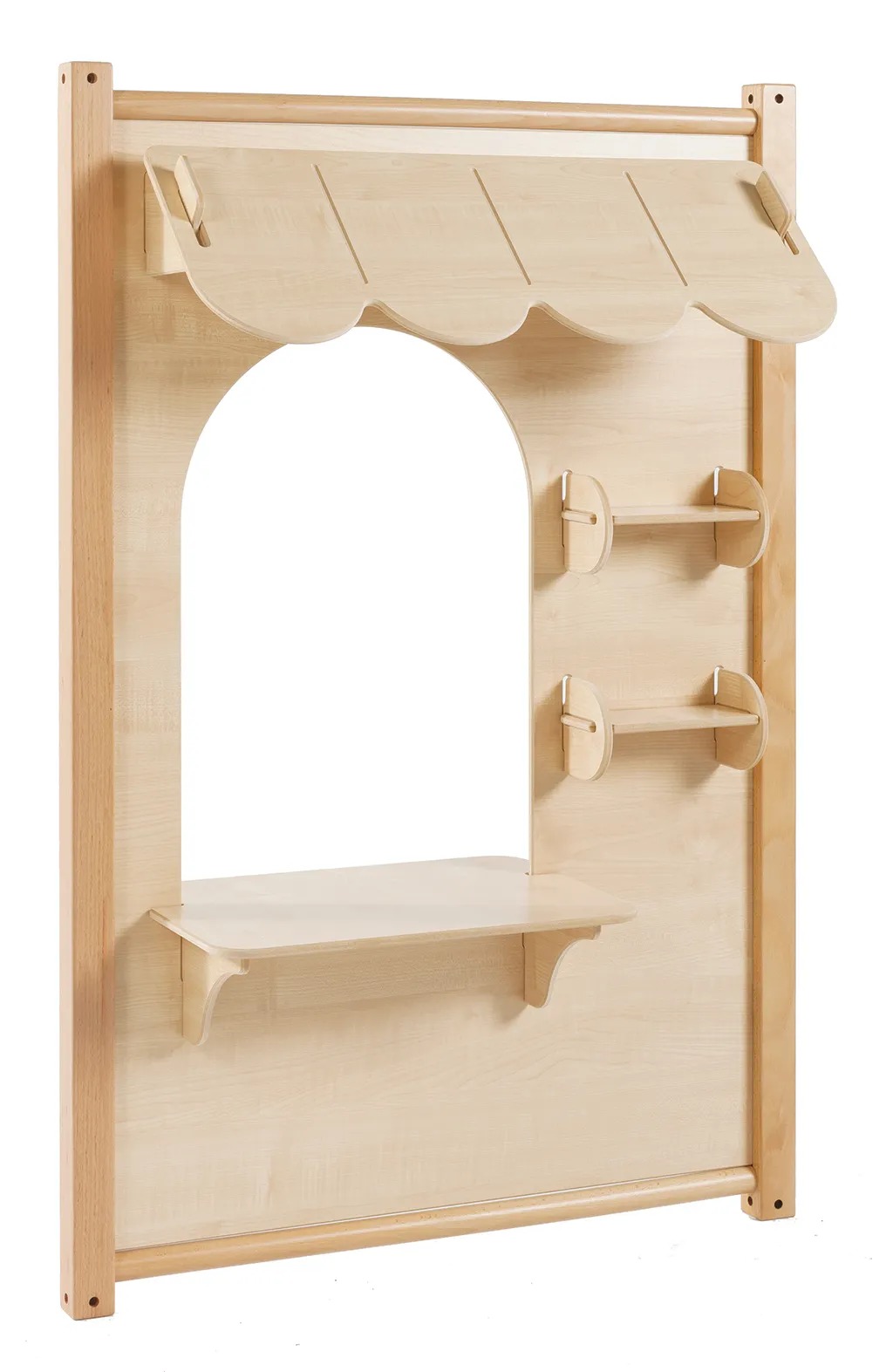 Holzspielzeug, Kinderkaufmannsladen, Regal, Werkbank, natürliches Holz, Holzspielhaus, Spielstand, Kaufladenregal, Werkbank, Holzregal