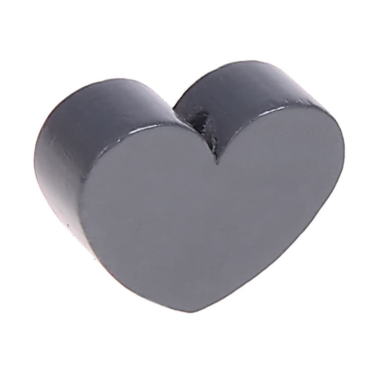 Heart motif bead (mini) gray 429 in stock 