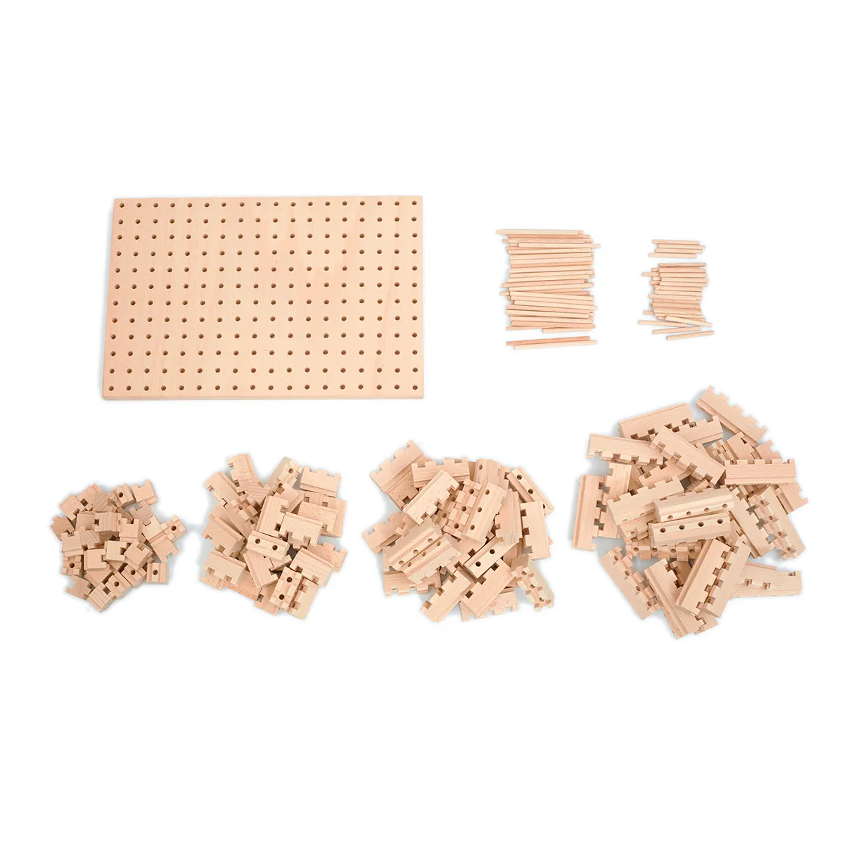 holzbausteine, konstruktionsbausteine, holzplatte, naturholz, bausteine set, bauplatte, holzbausatz, holzklötze, kleine holzstücke, löcherplatte