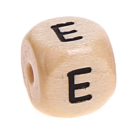 Buchstabenwürfel Holz geprägt 10 mm E 0 auf Lager