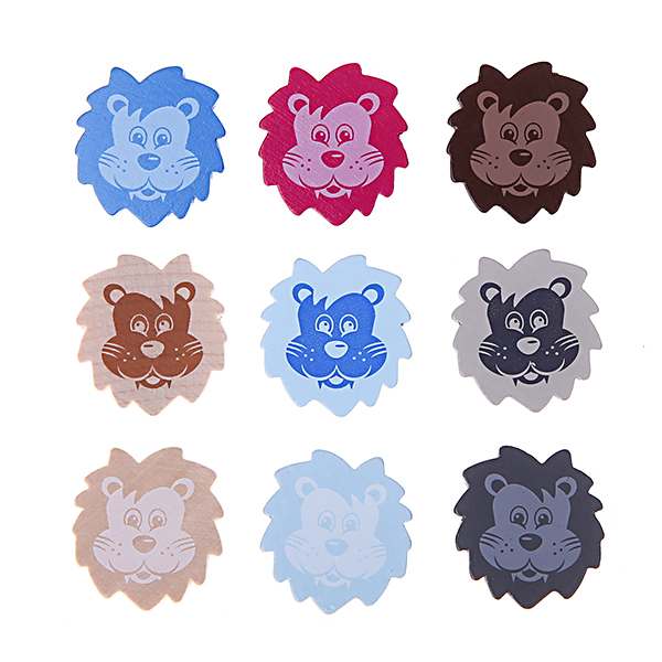 Lion motif bead