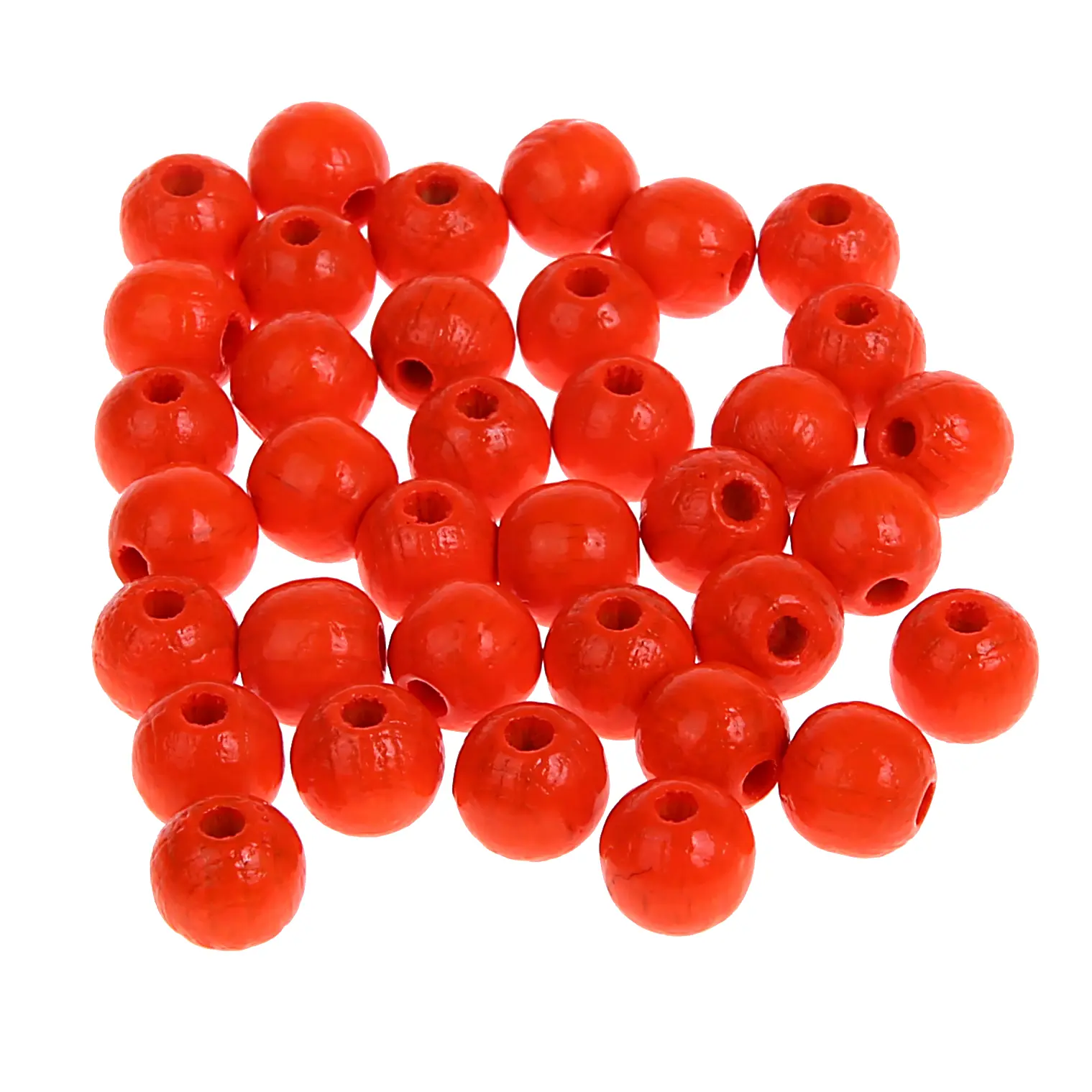 Neonperlen 8mm • 50 Stück neon-orange 53 auf Lager