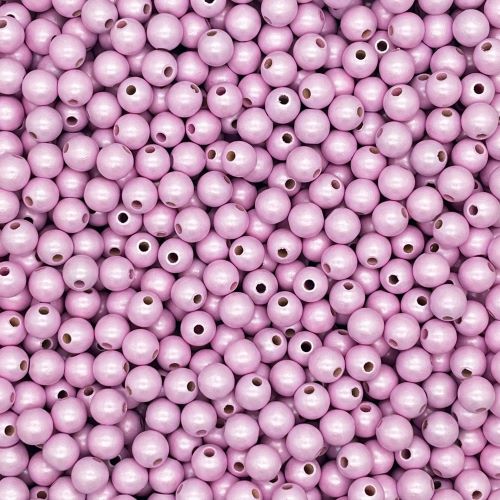 Wooden beads mother-of-pearl 10mm - 50 pieces pink 271 in stock 