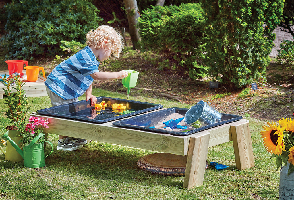 Kinderspielwasser, Sand- und Wassertisch, Spielzeugtafel, Gartenspiel, Gartenbodentisch, Kinderhändchen, Sandkasten, Wassertisch, Garten, Spielzeug