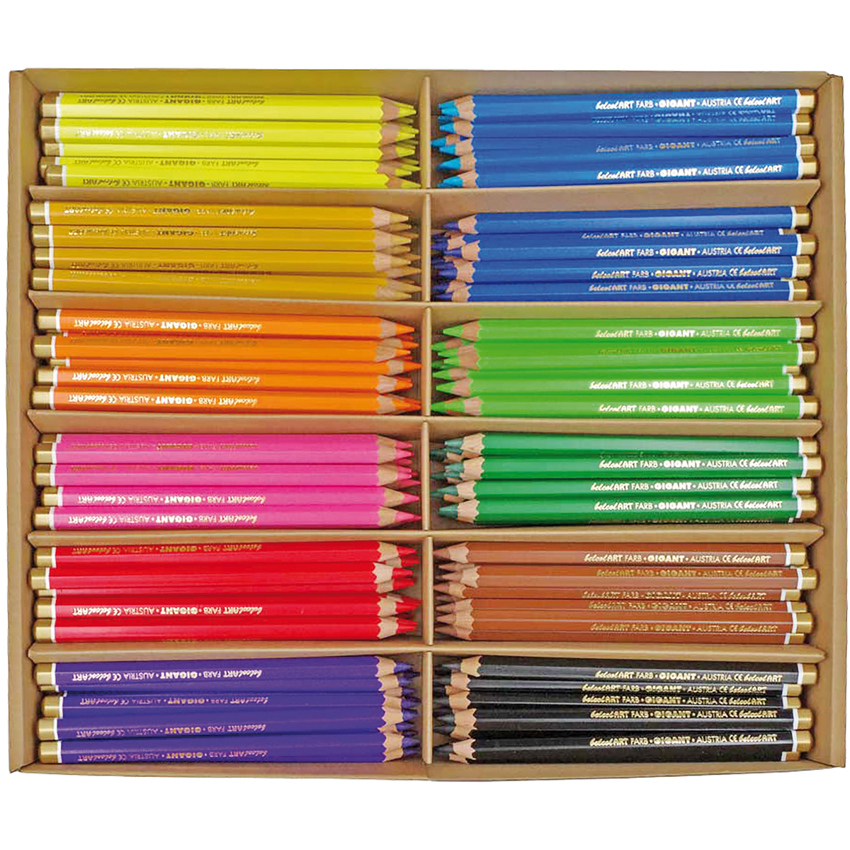 Buntstifte, Farbstiftenset, Holzstifte, Bleistifte, Buntstifte-Set