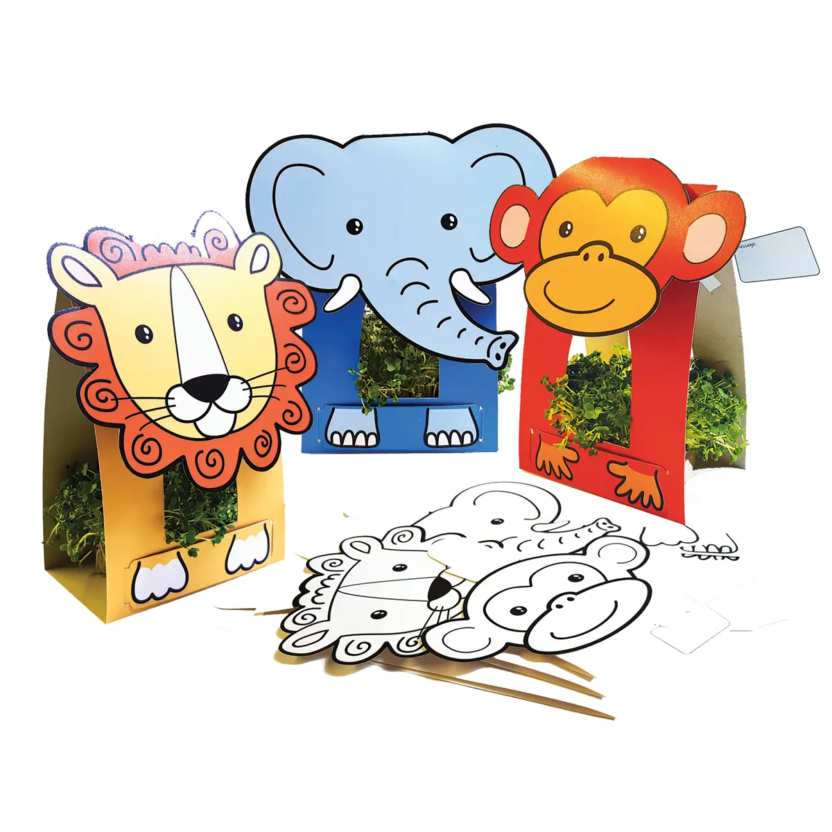 papierfiguren, tier-motiv, kinderspiel, elefant, fensterdeko, Tierfiguren, Tiermasken, Papierfiguren, Kinder Dekoration, Ausstanzung