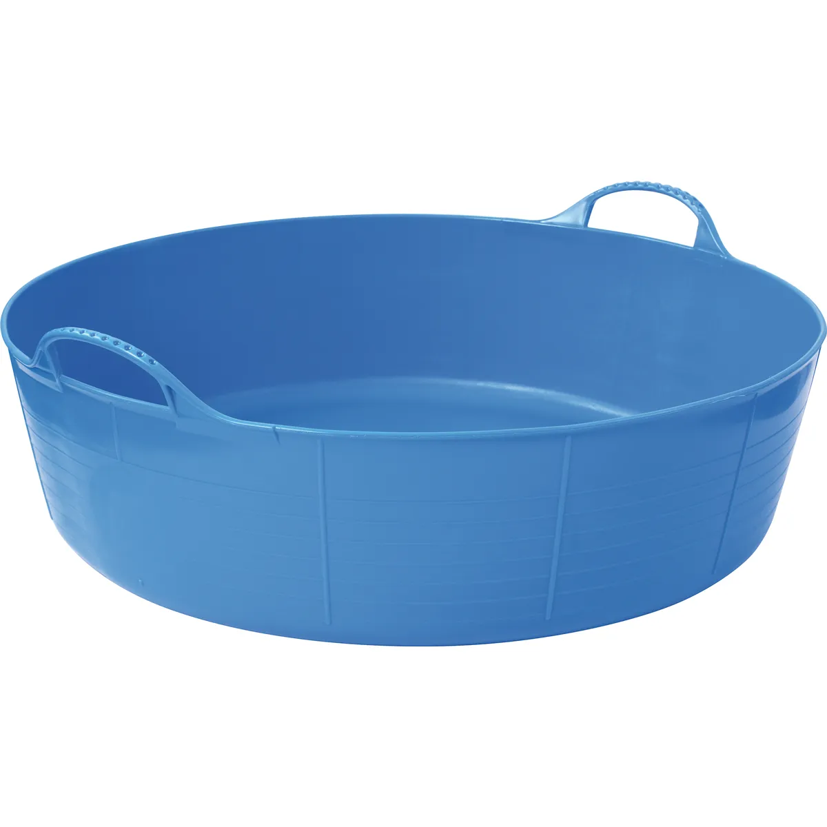 Schale, Badetonne, Badebecken, Kunststoff, blau, Badewanne, Kunststoffwanne, blau, oval, Tragelasche