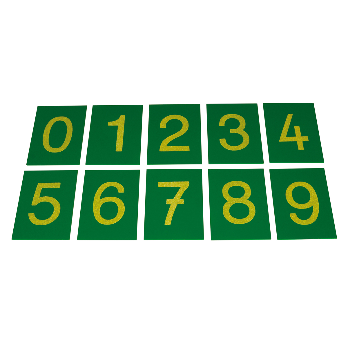zahlen, Zahlenkarten, Größenreihe, Grün, gelb