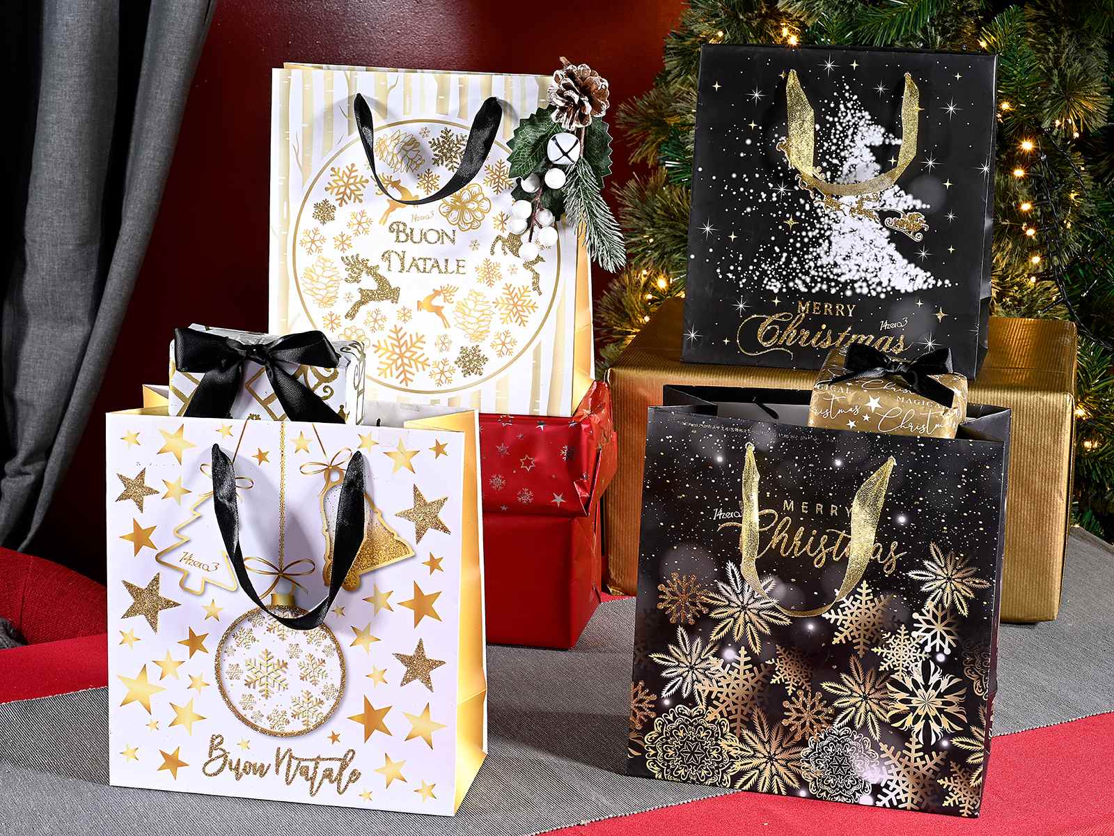 Weihnachtstüte Glitzer - groß Weihnachtstüte Glitzer - groß