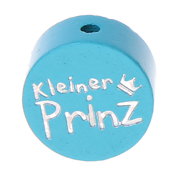 Motif bead disk little prince glitter light turquoise 289 in stock 