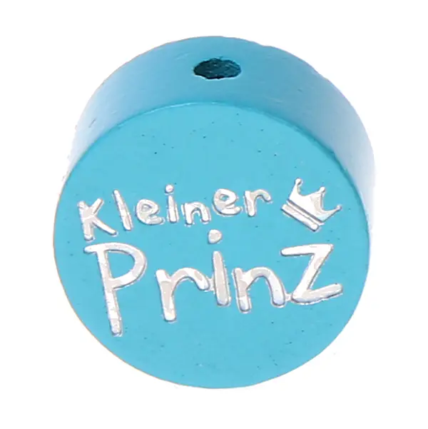Motif bead disk little prince glitter light turquoise 290 in stock 