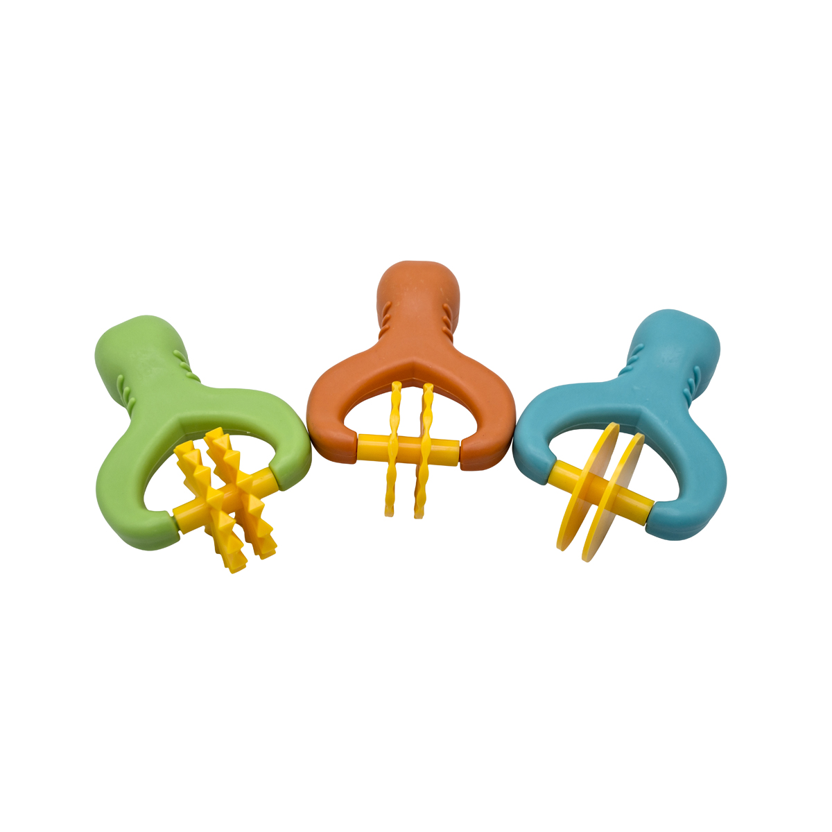 Knochen, Kauspielzeug, Hundespielzeug, Gummi, Mehrfarbig