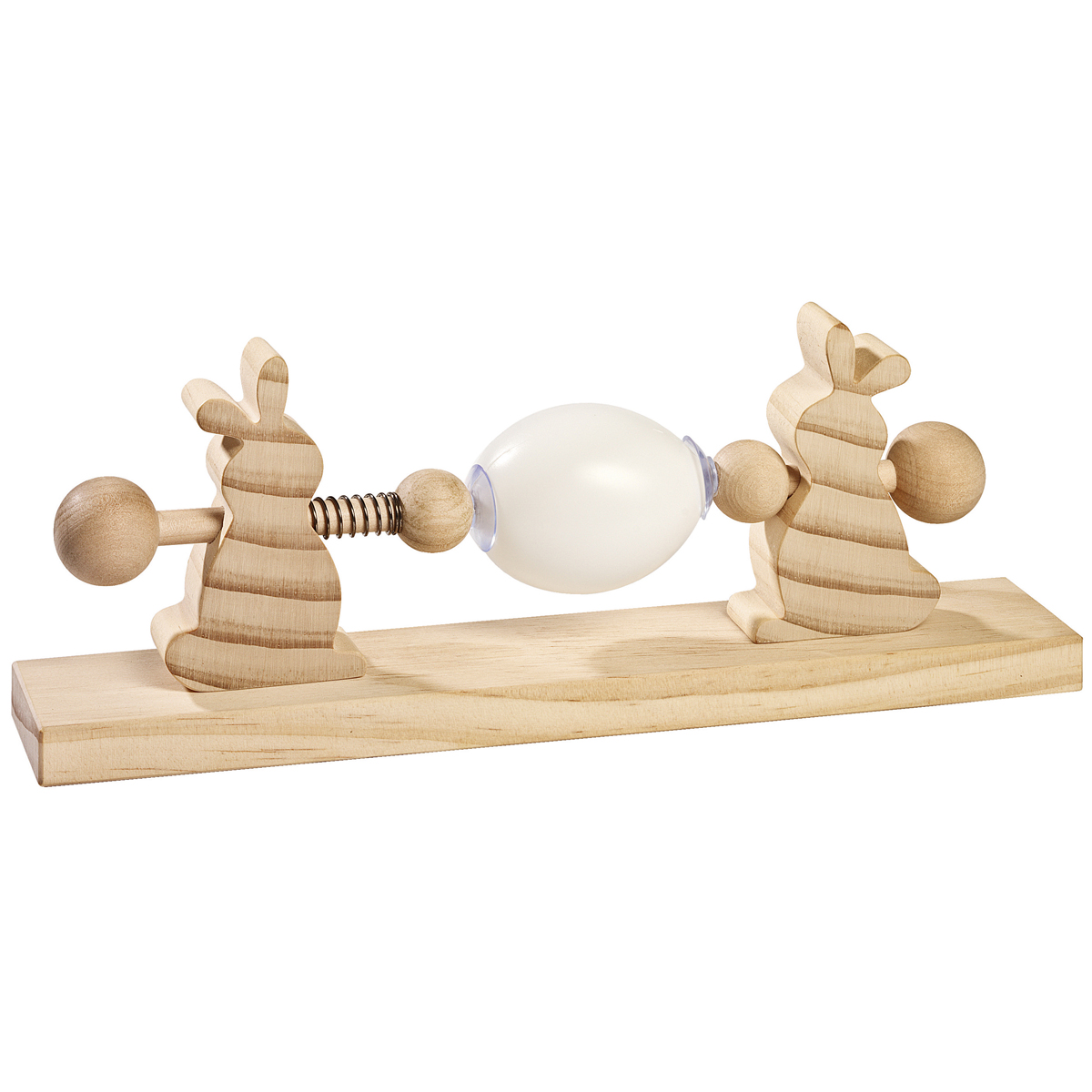 Holzspielzeug, Rätsel, Sanduhr, Hase, Stift-/Baustein