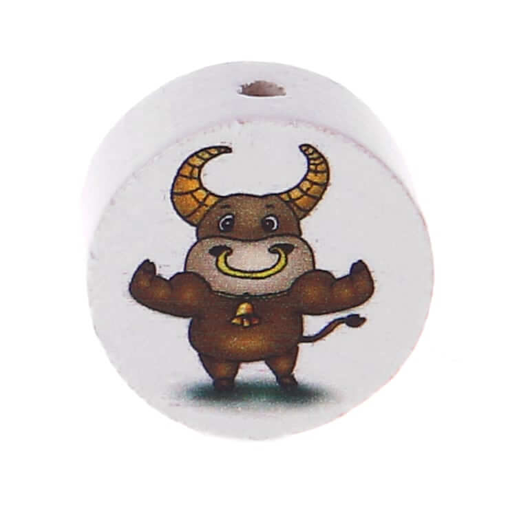 Motivperle Sternzeichen Stier 8 auf Lager