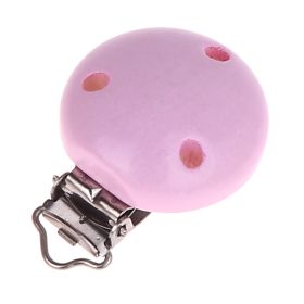 Holzclip / Schnullerclip Ø35mm 'rosa' 2226 auf Lager