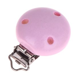 Wooden clip / pacifier clip Ø35mm 'pink' 1947 in stock 