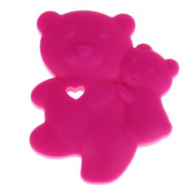 Teething ring bear 'dark pink' 0 in stock 