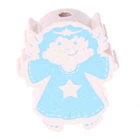 Angel motif bead 'white-baby blue' 497 in stock 