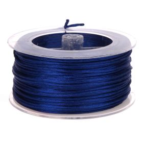 Satin ribbon Ø 1.5 mm - 1 meter 'dark blue' 37 in stock 