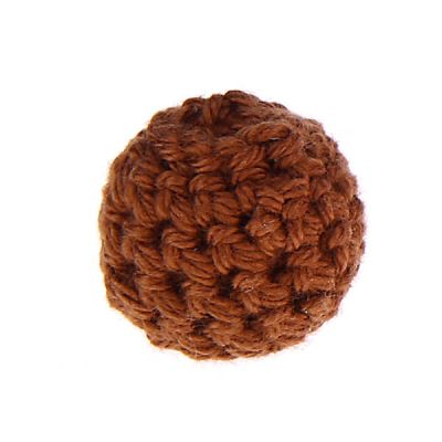 Crochet bead 20 mm 'brown' 337 in stock 