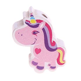 Unicorn motif bead 'pink' 72 in stock 
