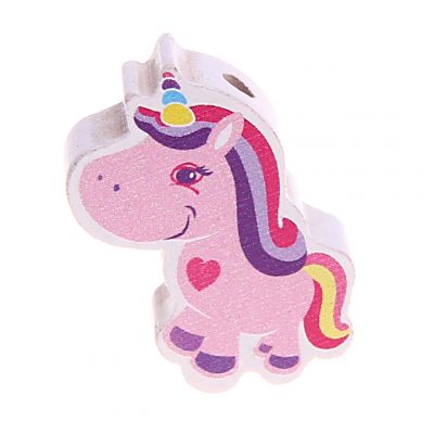 Einhorn Motivperle 'rosa' 0 auf Lager