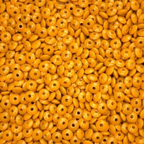 Linsen-Perlen Holzlinsen 10mm • 50 Stück 'maisgelb' 85 auf Lager