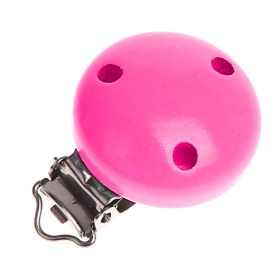 Holzclip / Schnullerclip Ø35mm 'pink' 1456 auf Lager
