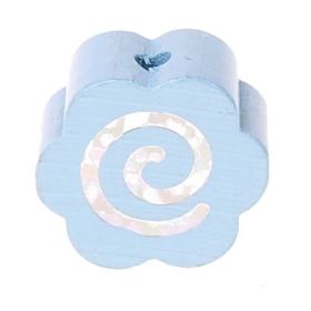 Motif bead glitter flower spiral 'baby blue' 641 in stock 