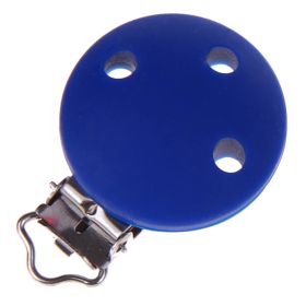 Silicone clip pacifier clip 35mm 'dark blue' 290 in stock 