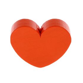 Motif bead shaped bead heart large 'orange' 2005 in stock 