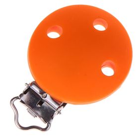Silicone clip pacifier clip 35mm 'orange' 385 in stock 