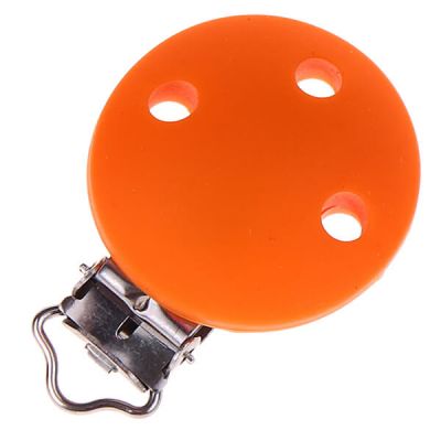 Silikonclip Schnullerclip 35mm 'orange' 422 auf Lager