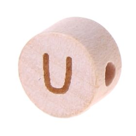 Letter beads disk laser engraving Ø 11 mm 'U' 515 in stock 