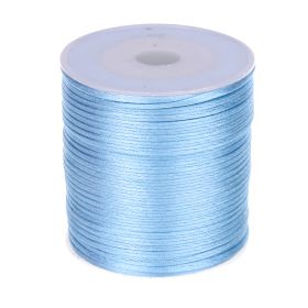 Satin ribbon Ø 1mm - 50 meter roll 'baby blue' 5 in stock 