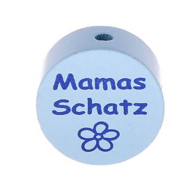 Motivperle Scheibe Mamas Schatz 'babyblau' 313 auf Lager
