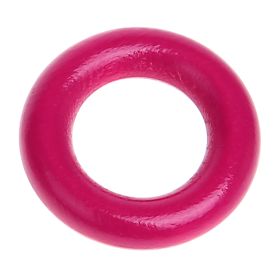 Wooden ring / grasping toy mini - 3,6cm 'dark pink' 1879 in stock 