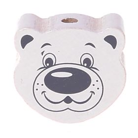 Motif bead bear 'white' 631 in stock 