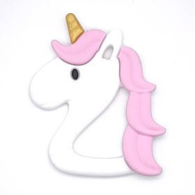 Star Unicorn Silikon Beißring 'rosa' 17 auf Lager