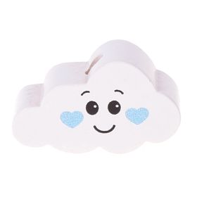 Motif bead cloud face 'white-baby blue' 45 in stock 