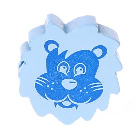 Lion motif bead 'baby blue-blue' 833 in stock 