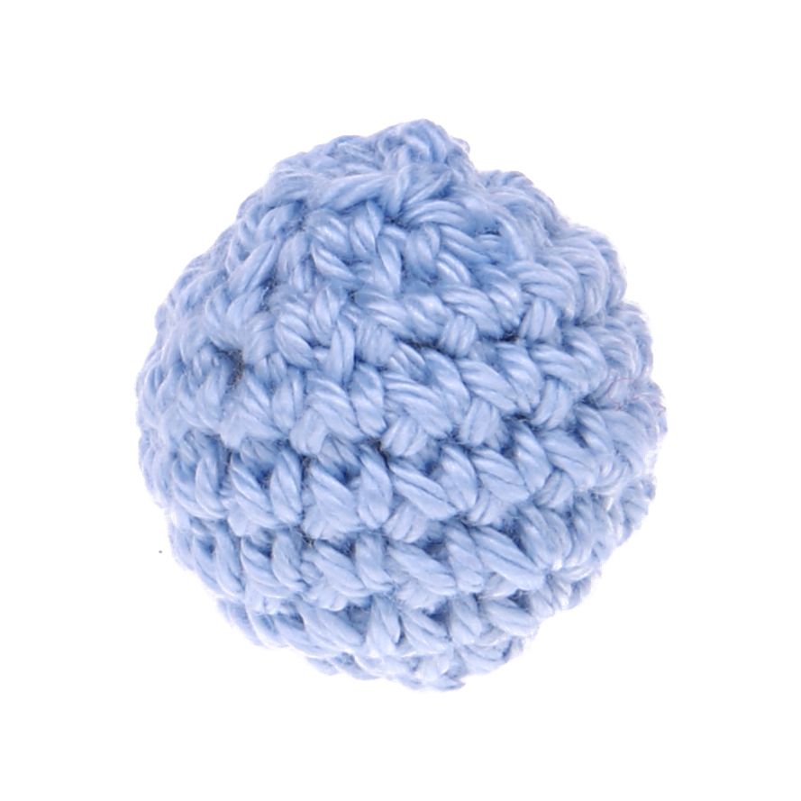 Häkelperle 25 mm 'babyblau' 285 auf Lager