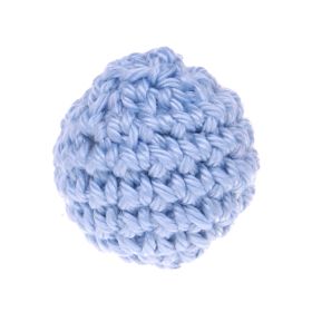 Häkelperle 25mm 'babyblau' 114 auf Lager