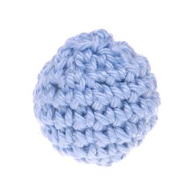 Crochet bead 25 mm 'baby blue' 200 in stock 