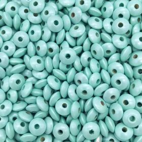 Wooden lenses mother-of-pearl 10mm - 50 pieces 'mint' 108 in stock 