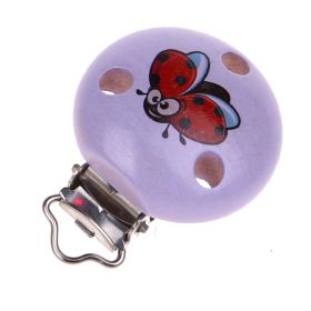 Pacifier clip ladybug 'lilac' 0 in stock 