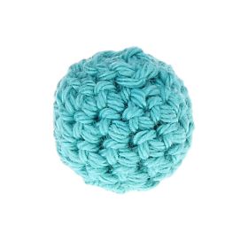 Crochet bead 20 mm 'light turquoise' 195 in stock 